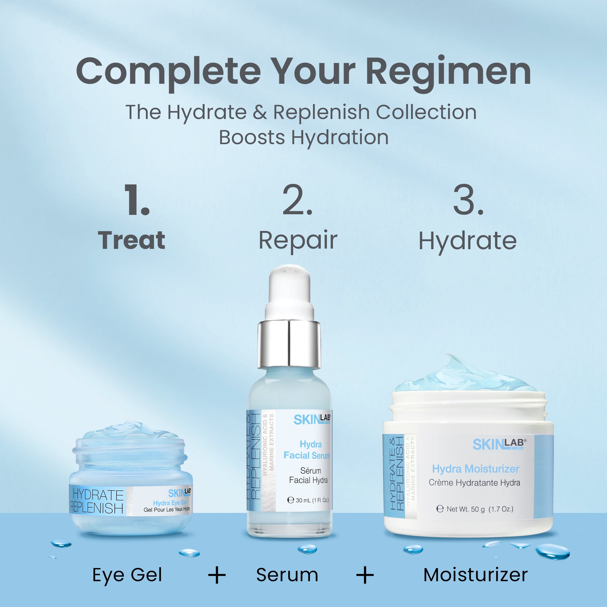 24-7 Ultra Hydration Triple-Hydra™ Complex Day & Night Serum with  Hyaluronic Acid, Squalane & Collag